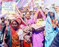Women were at the forefront of a historic padyatra organised in Banda in February 2006 to press for several development-related demands